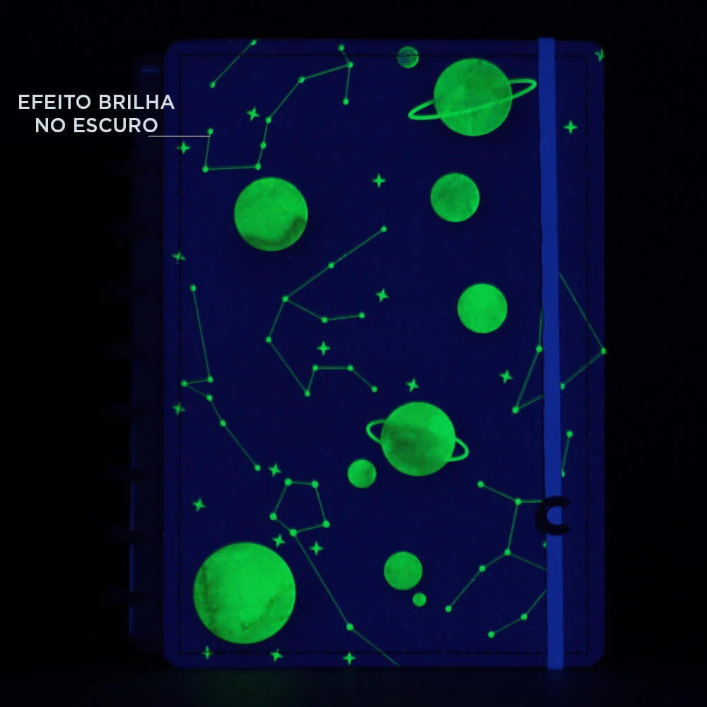 Caderno A5 - Caderno Inteligente - Purple Galaxy by Gocase