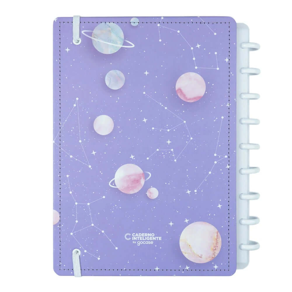 Caderno A5 - Caderno Inteligente - Purple Galaxy by Gocase