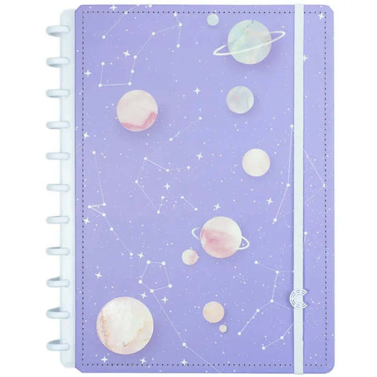Caderno Grande - Caderno Inteligente - Purple Galaxy by Gocase