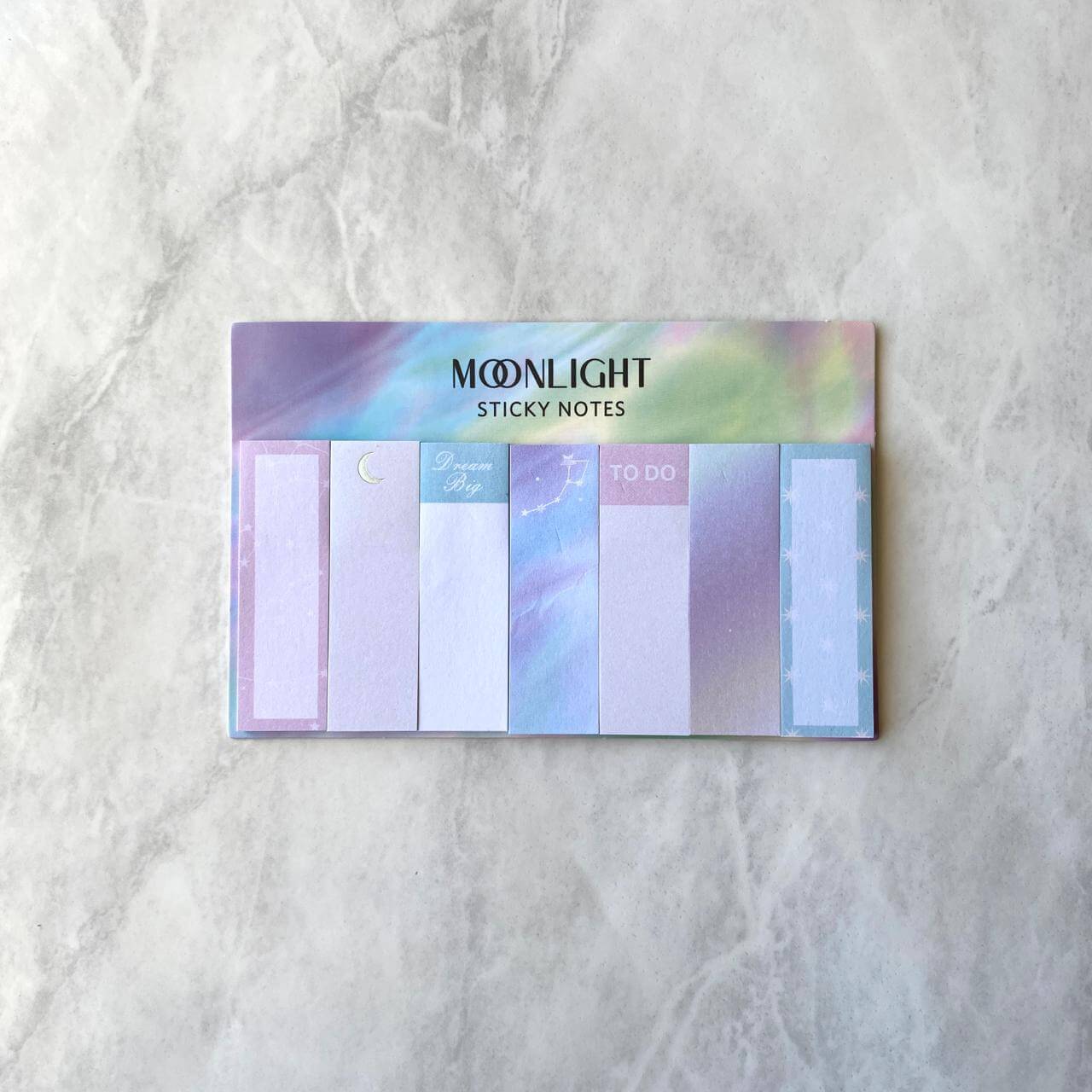 Marca Páginas - Plast Cover - Moonlight Kit c/ 7 Bl 30 Fl