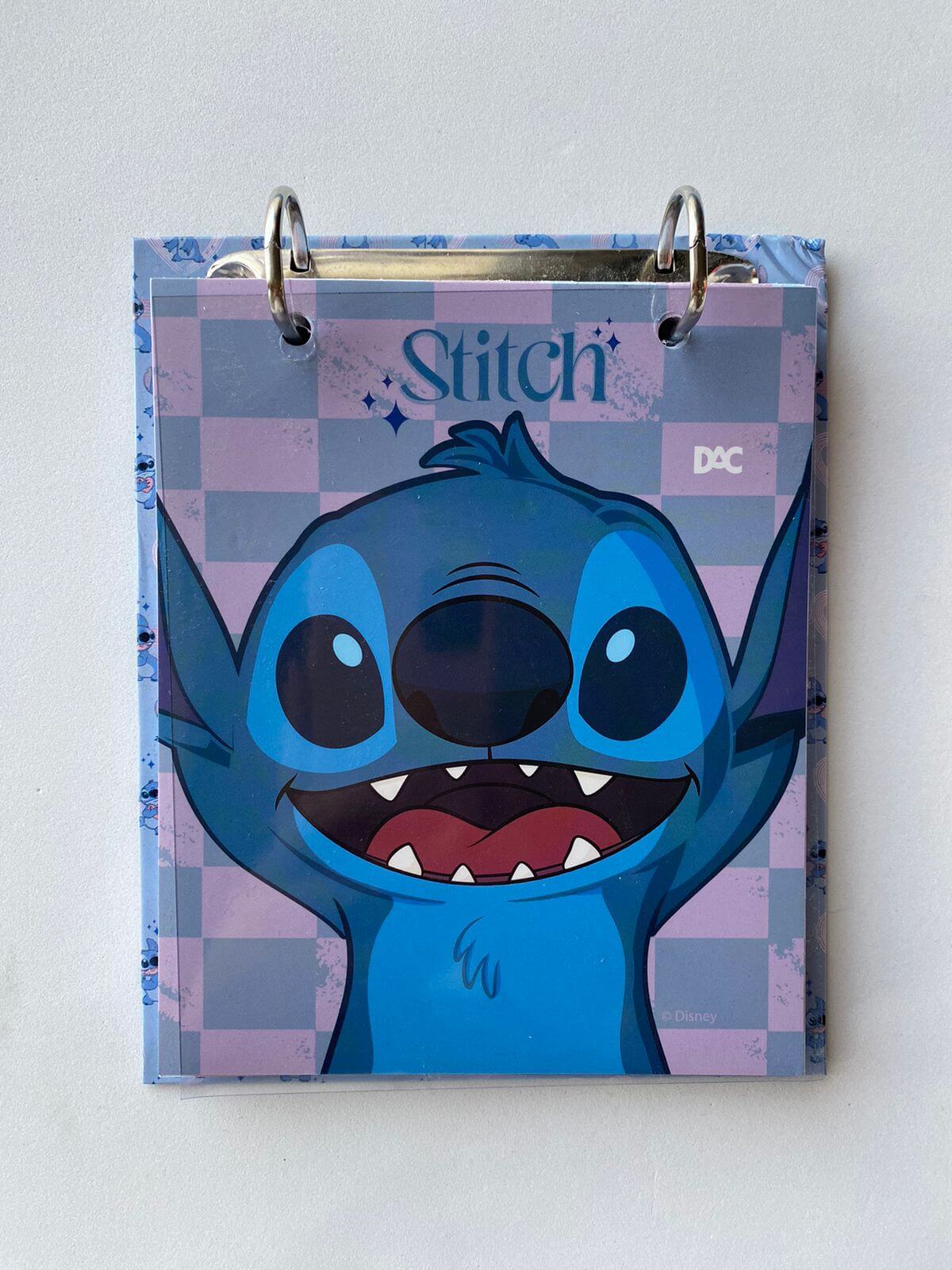 PEQUENO DEFEITO - Caderno Argolado Mini - DAC - Stitch- Vertical