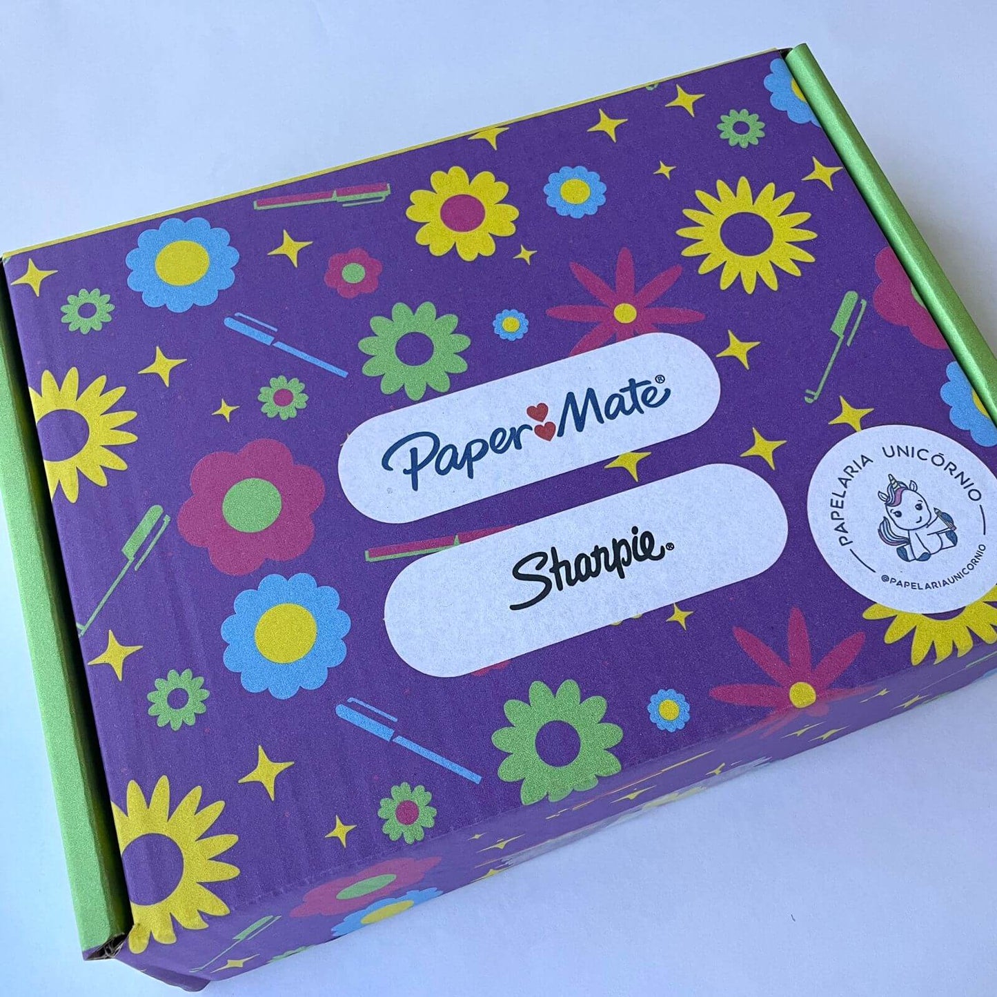 Caixa Paper Mate e Sharpie - Papelaria Unicórnio - Mais de 50% OFF