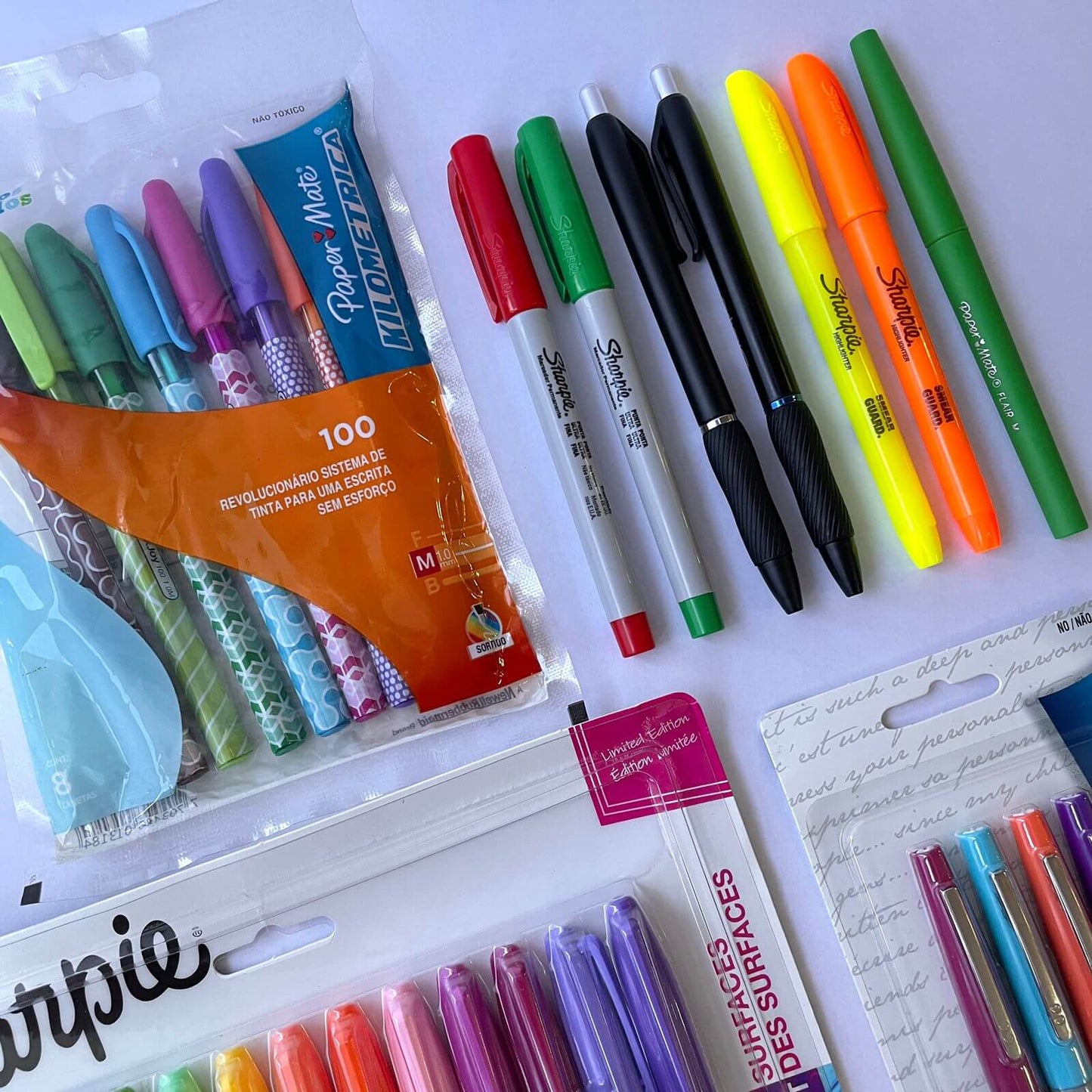 Caixa Paper Mate e Sharpie - Papelaria Unicórnio - Mais de 50% OFF