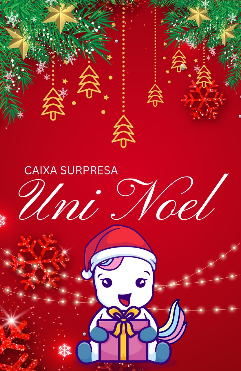 PRÉ VENDA - Caixa Uni Noel – Papelaria Unicórnio - Edição Especial de Natal
