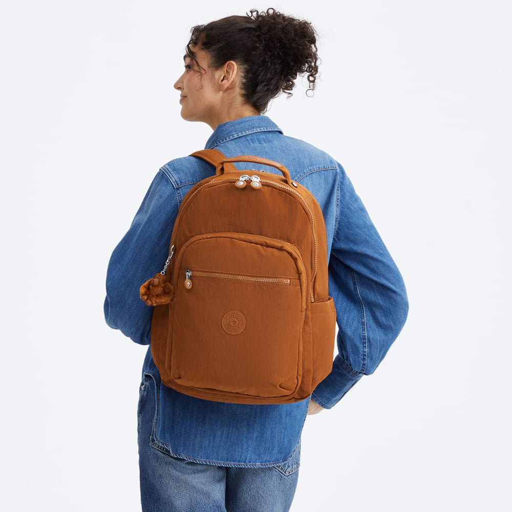 Mochila - Kipling - Seoul Lap - Stylish Mokka