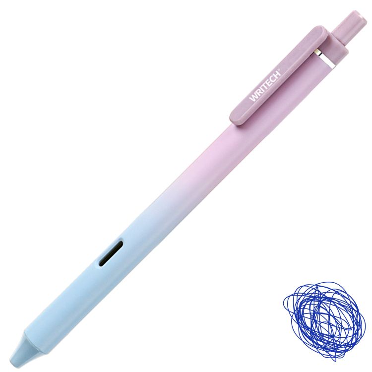 Caneta Gel Retrátil Writech Gradient 0.7mm Tinta Azul W-0171