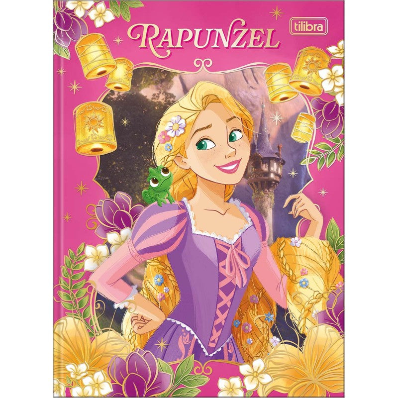 Caderno Brochura Capa Dura Colegial Princesas 80 Folhas - Tilibra