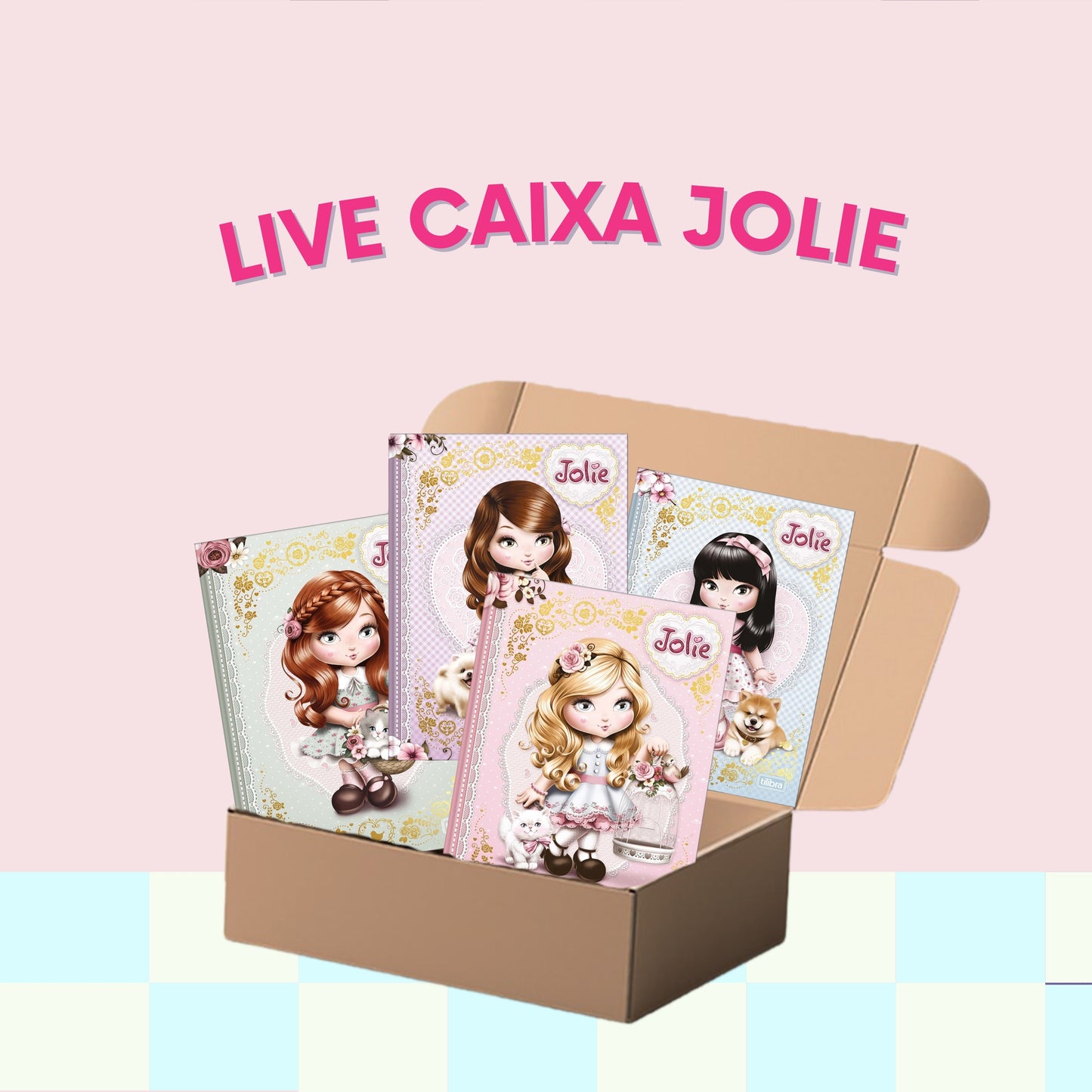 Caixa Jolie - Papelaria Unicórnio - Live