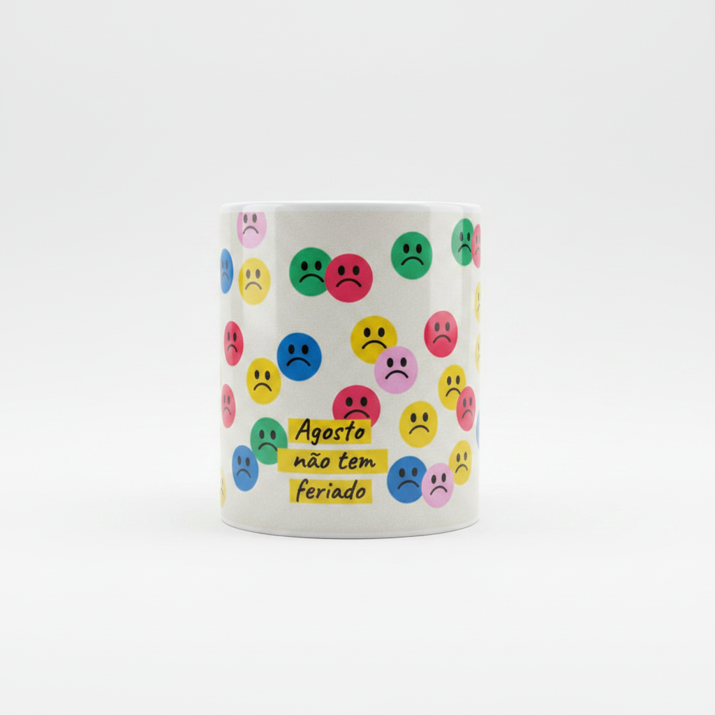 Caneca Agosto não tem feriado
