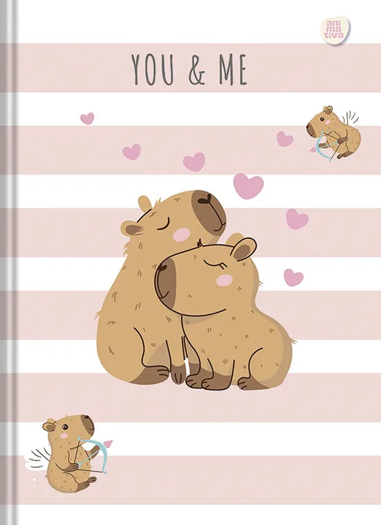 Caderno Brochura Animativa Capycuties 160 Folhas
