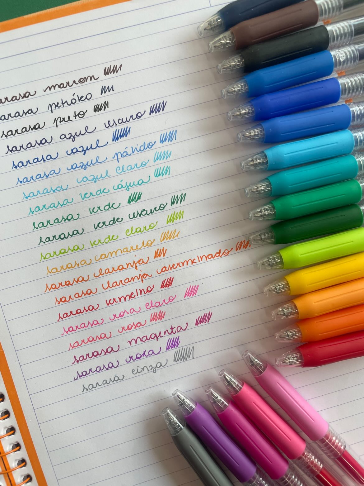 Caneta Gel - Zebra - Sarasa Clip - Estojo c/ 20 Cores Vibrantes - 0.7mm