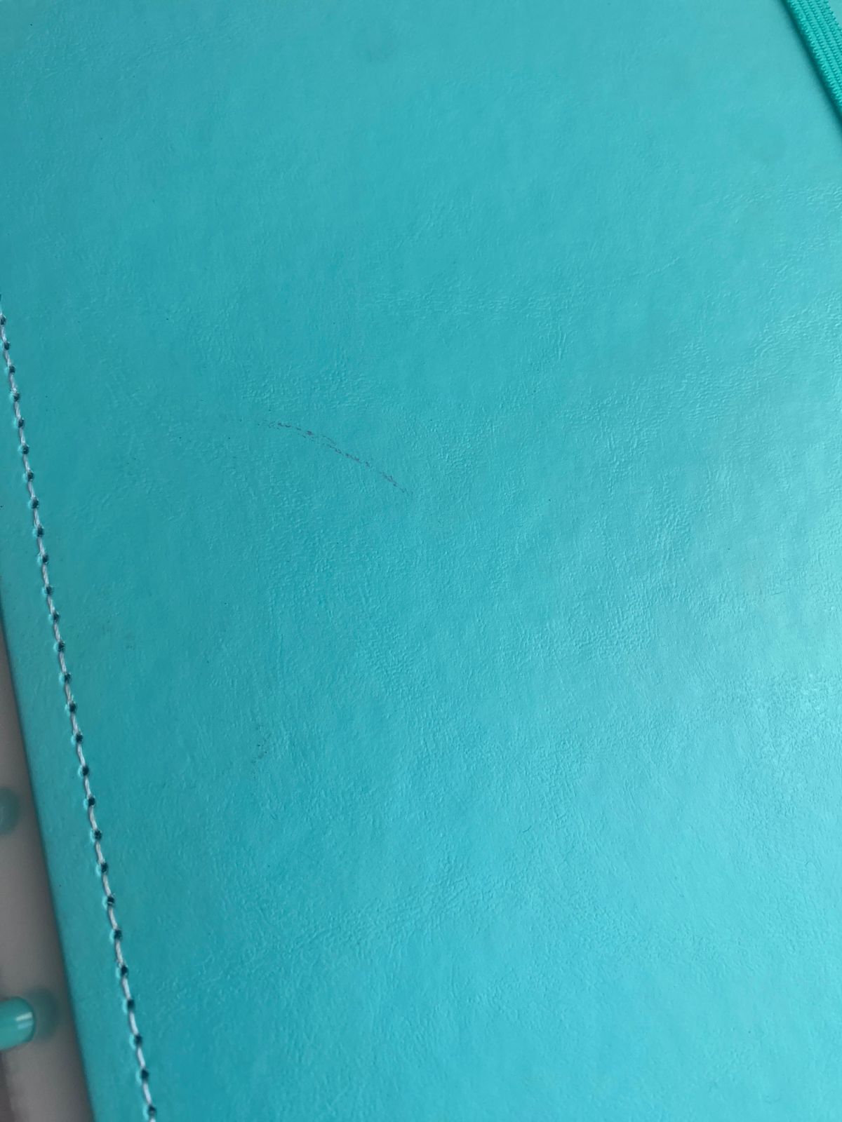 PEQUENO DEFEITO - Caderno Médio - Caderno Inteligente - All Aquamarine 80 Folhas 90g/m²
