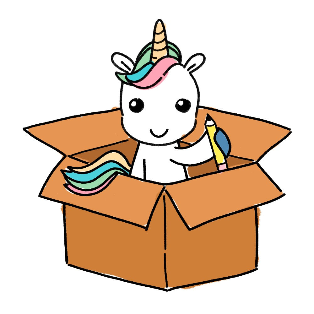 Caixa Surpresa Black Friday - Papelaria Unicórnio