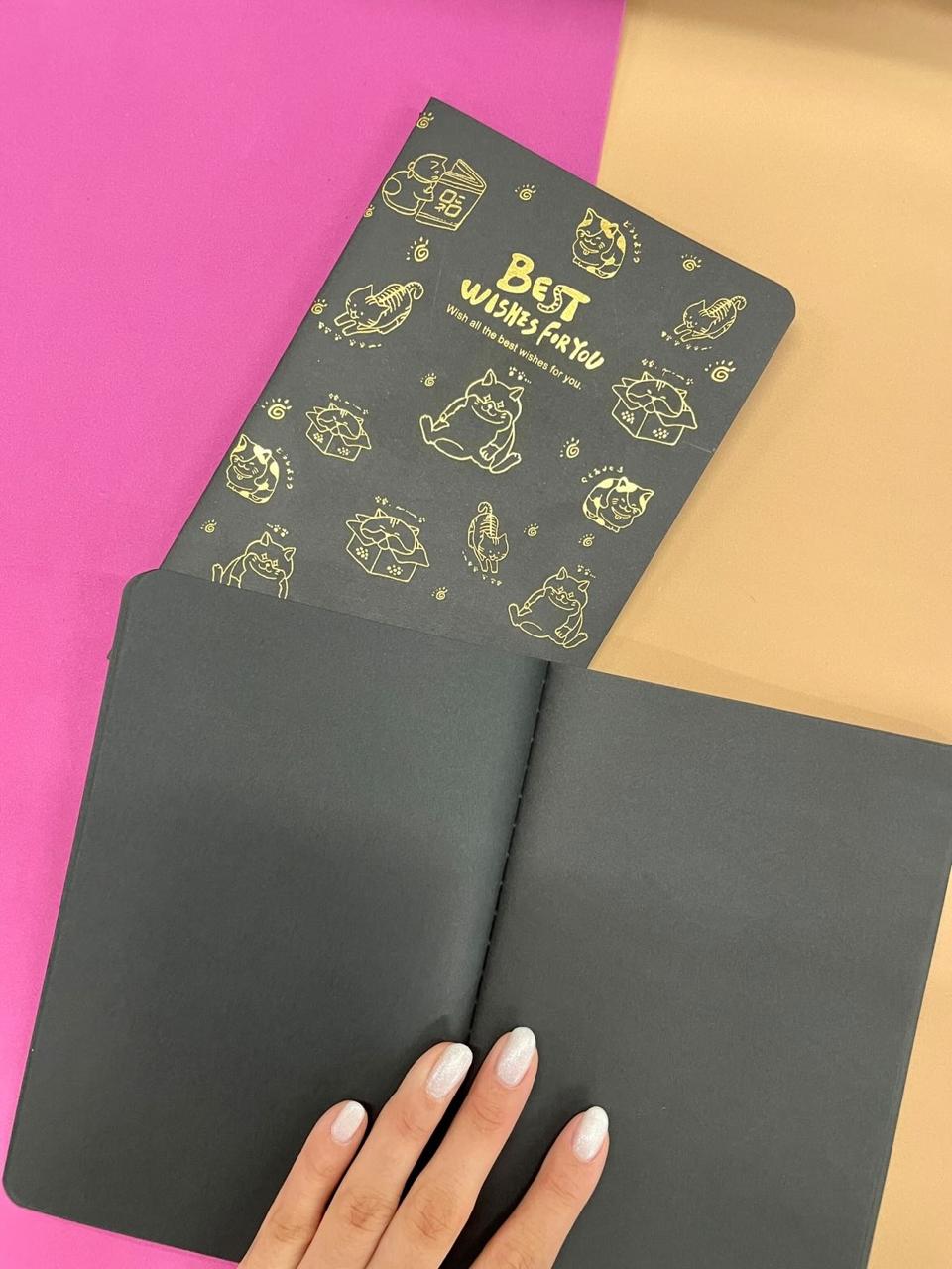 Caderno A6 - Papelaria Unicórnio - Happy Everyday - Sem Pauta - Preto