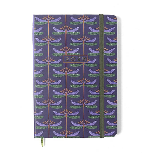 Planner 2026 - Cicero - Libélulas - Semanal 14x21 - Azul
