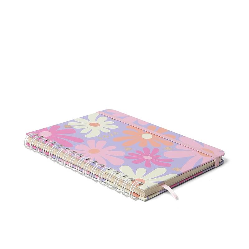 Planner Wire-o 2026 - Cícero - Melissa - Semanal Anotações A5 - Color Bloomy