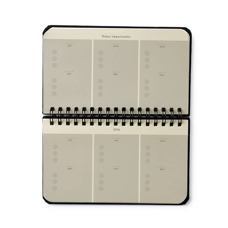 Planner Wire-o 2026 - Cícero - Melissa Semanal Office - 15,5x9 - Color Bloomy