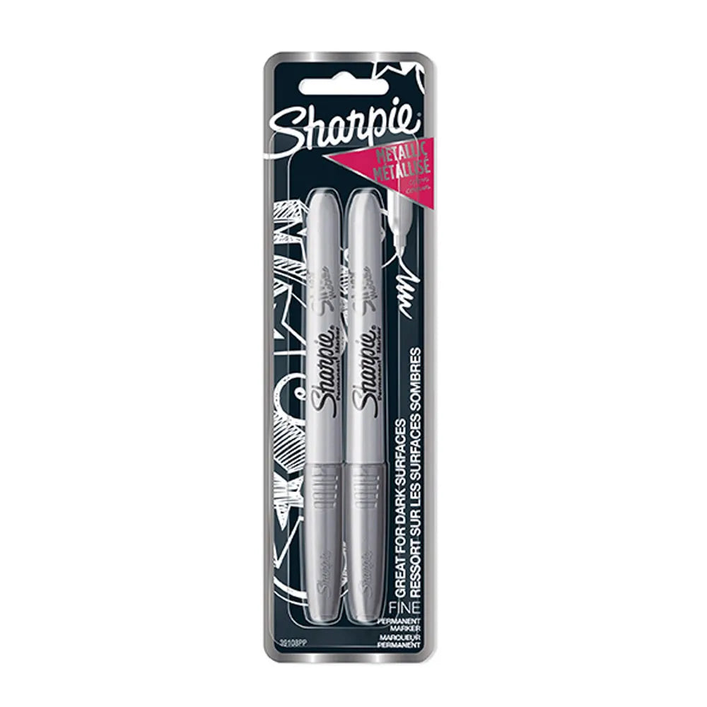 Marcador Permanente - Sharpie - Metálico Prateado c/ 2un