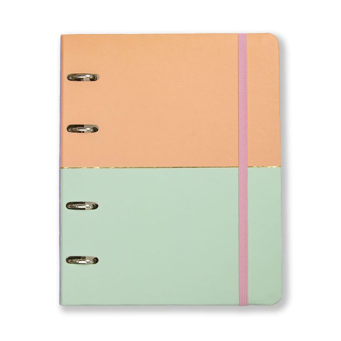 Caderno Criativo Office Argolado Pautado e Pontado - Cícero - A5 Pastel Block