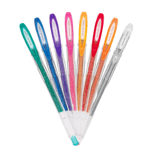 Kit 8 Canetas Gel - Uni-ball - Signo Sparkling