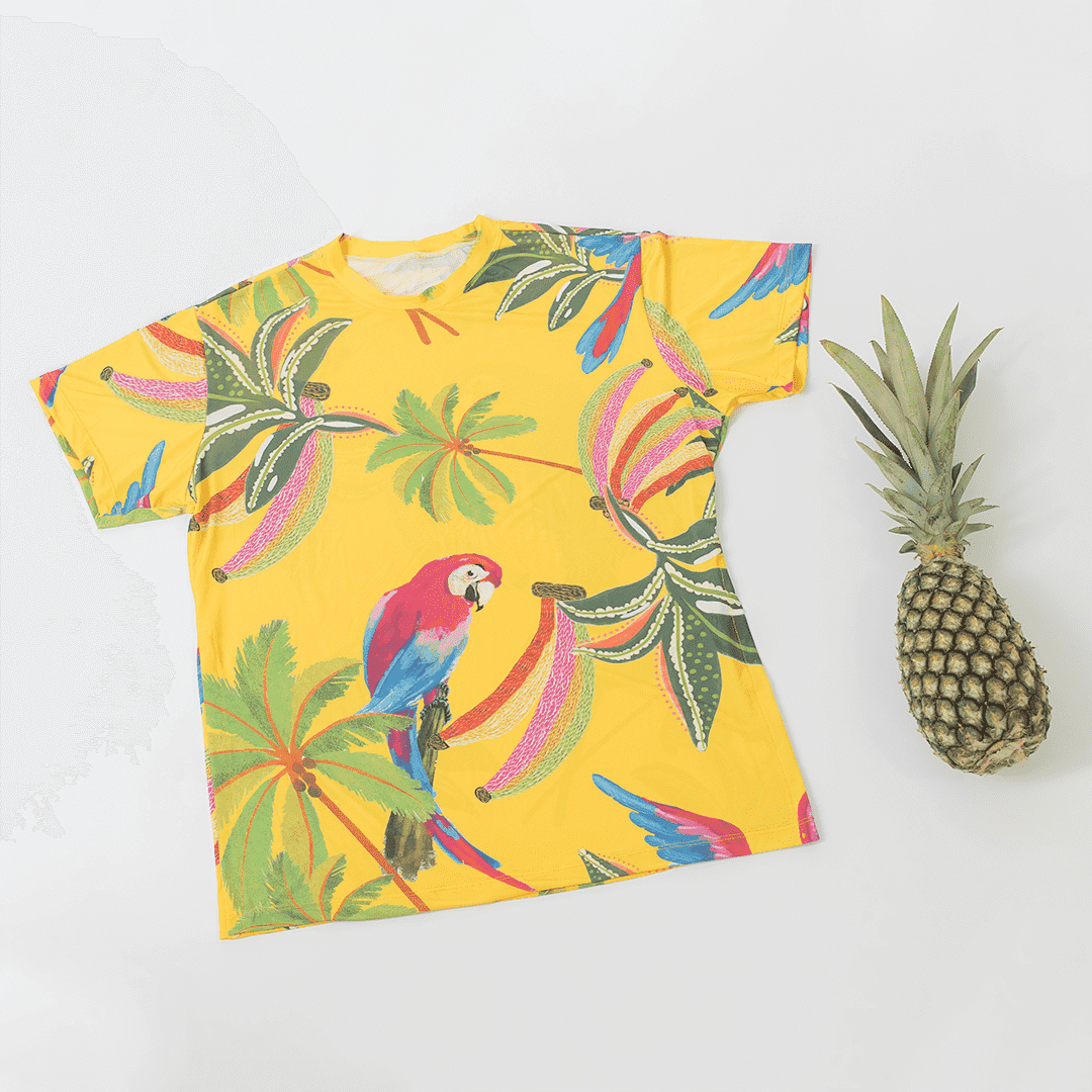 Camisão Fenda - Collab Tropicália Papelaria Unicórnio + Nuvem + Água Azul