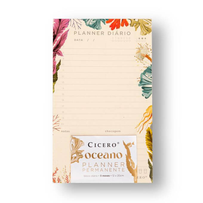 Planner Permanente Bloco - Cícero - Oceano Diário 12x20