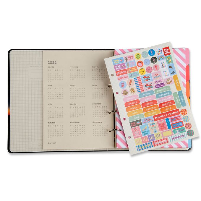 Caderno Criativo Argolado 17x24 Pautado - Cícero - Kraft