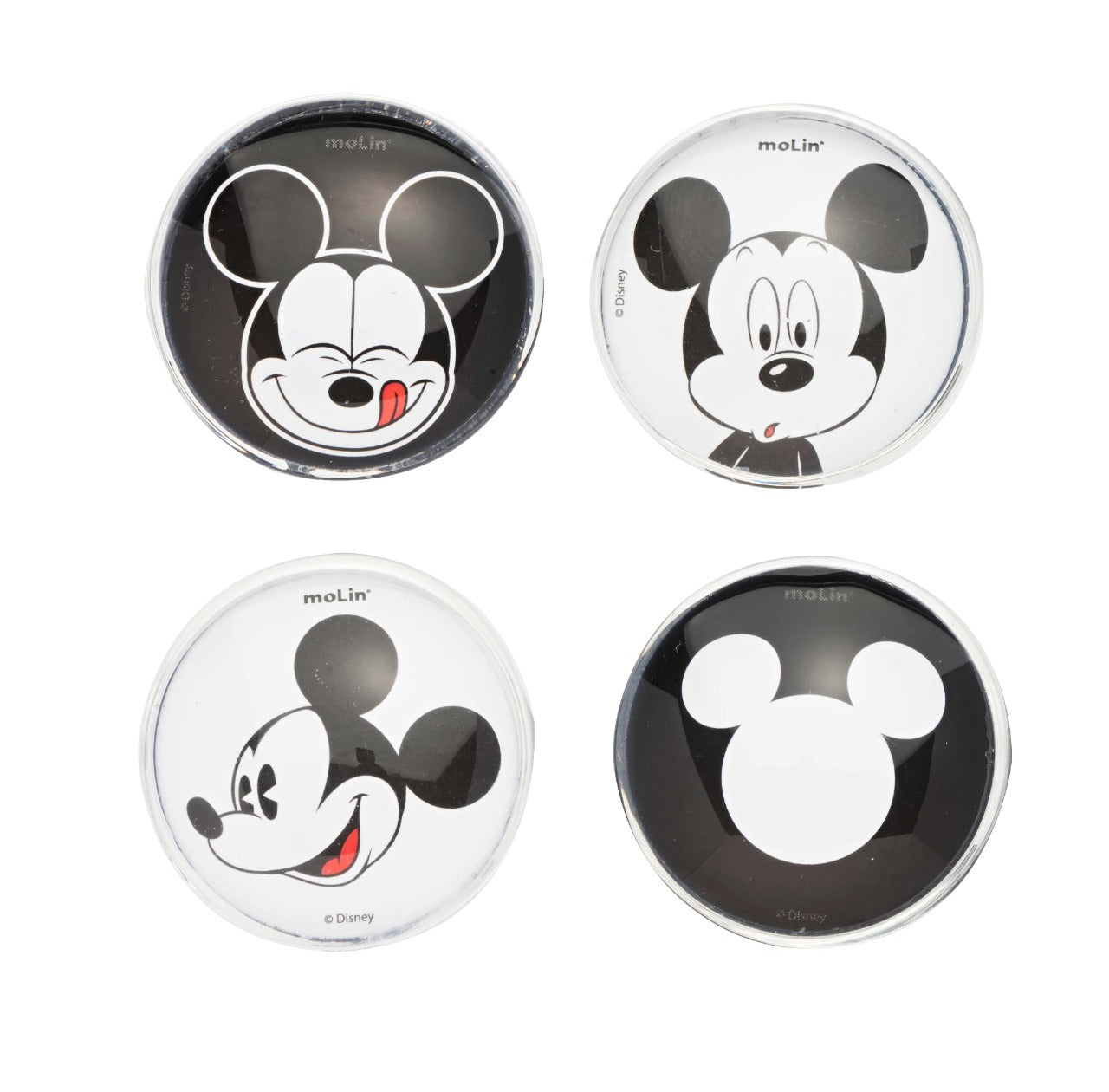 Imã Magnético - Molin - Mickey Mouse - Blister c/ 4 Imãs