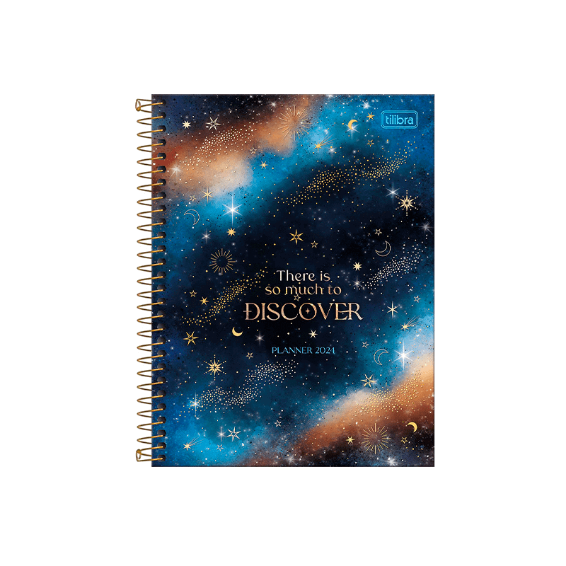 Planner Espiral 2024 - Tilibra - Magic 17,7x24cm 80 Folhas 63g/m²