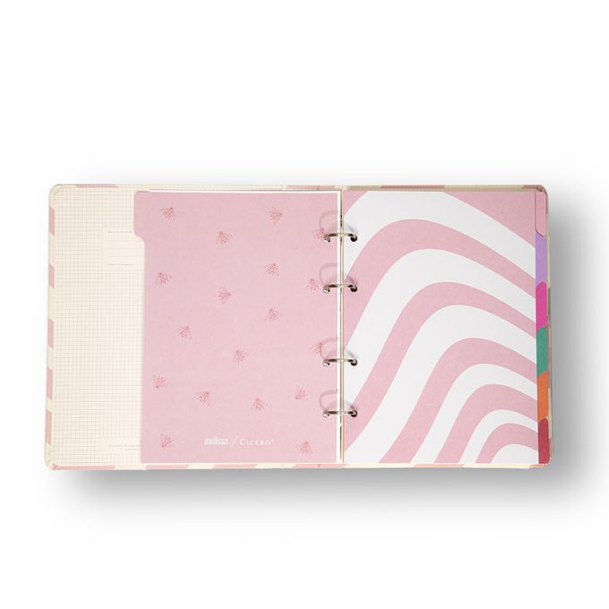 Caderno Criativo Argolado - Cícero - Melissa Pautado 17X24 Caminho Das Abelhas