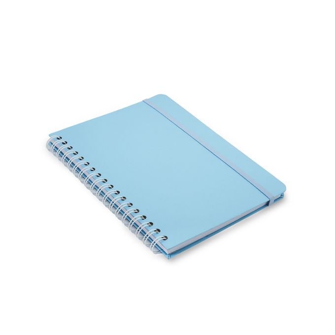 Caderno Wire-o 17x24 - Cícero - Clássica Pautado Azul Pastel