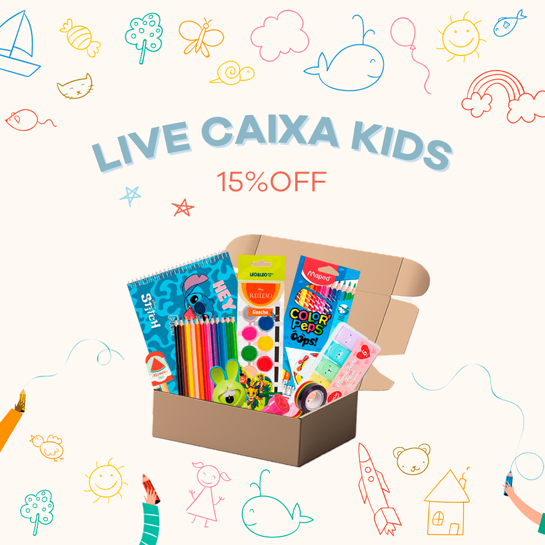 Caixa Kids - Papelaria Unicórnio