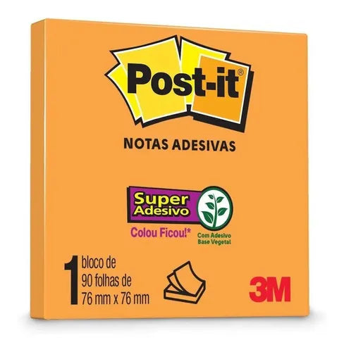 Bloco de Notas Adesivas - Post-it 3M - 90FLS 76 x 76mm