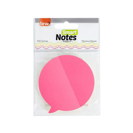 Bloco Adesivo - BRW - Smart Notes Balão 70x70mm 100 Folhas