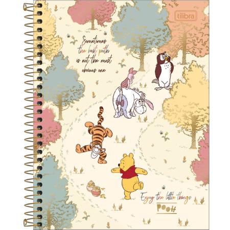 Caderno Colegial - Tilibra - Ursinho Pooh 1 Matéria c/80 folhas
