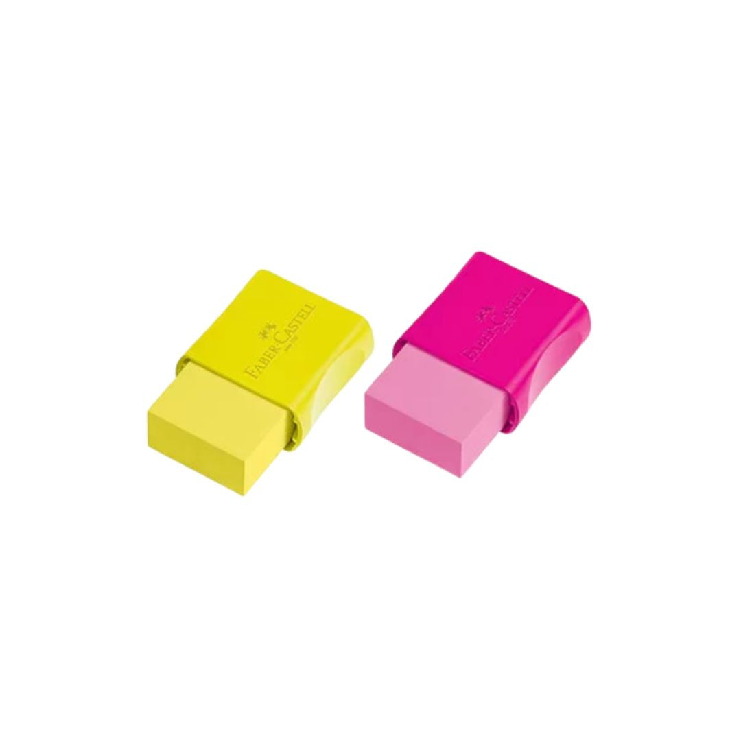 Borrachas - Faber Castell - Blister c/ 2 FC Max Neon