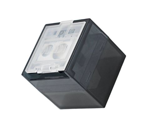 Apontador com Depósito - KUM - Cube Black