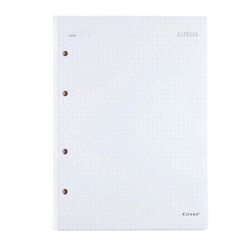 Refil Caderno Argolado - Cícero - 40FLS Offset 90g Pontado 17x24