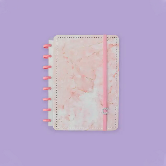 Caderno A5 - Caderno Inteligente - Pink Marble Dream 80 Folhas 90g/m²