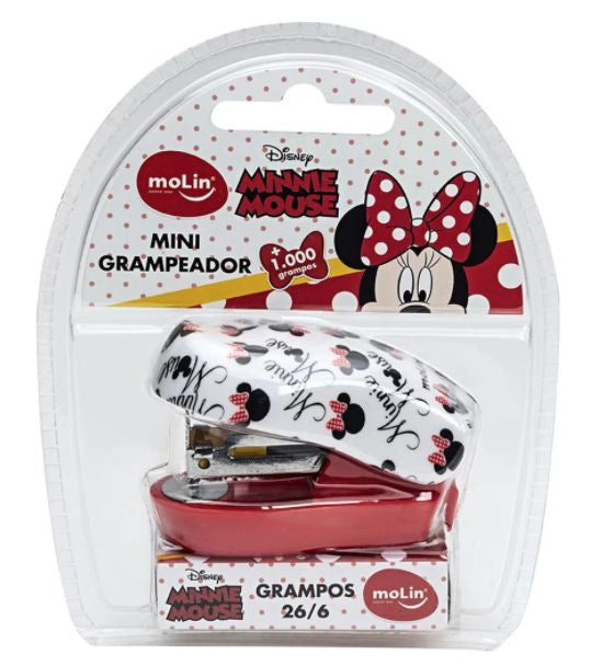 Grampeador Mini - Molin - Minnie + 1000 Grampos