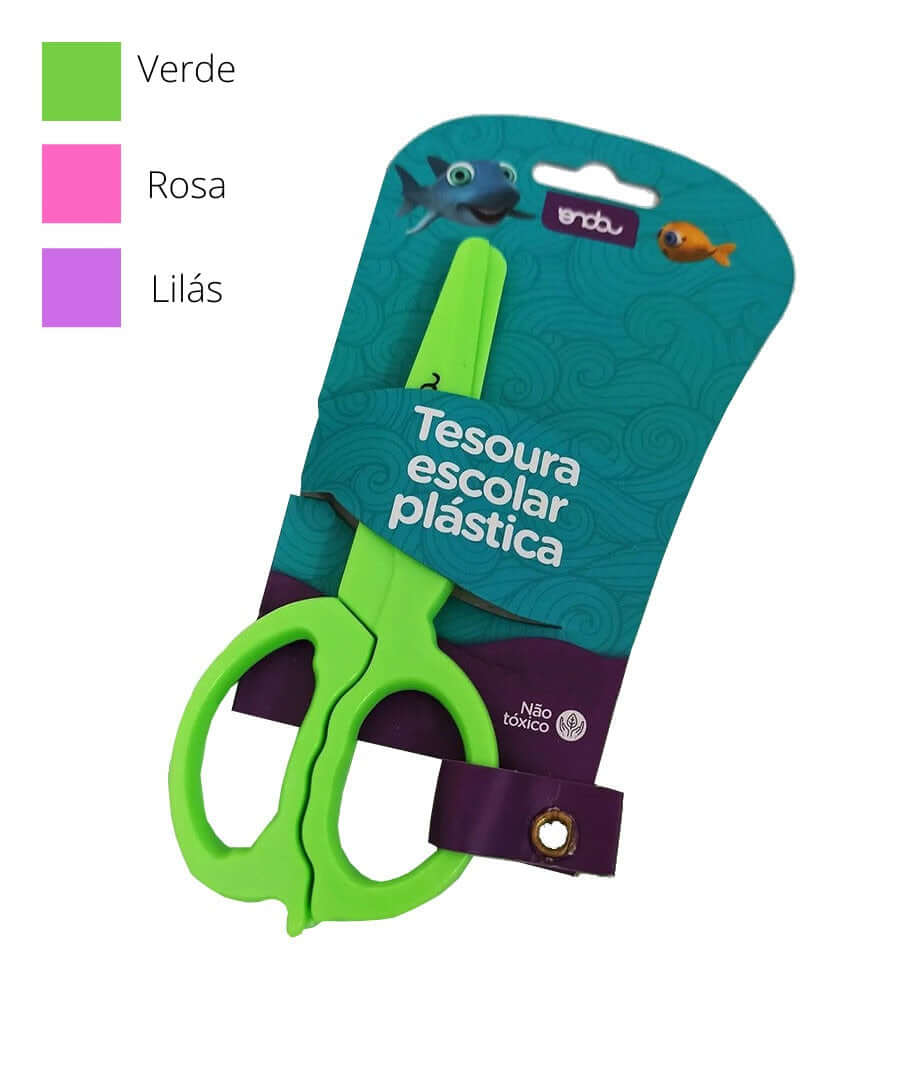 Tesoura - Onda - Plástica Escolar 12,7cm