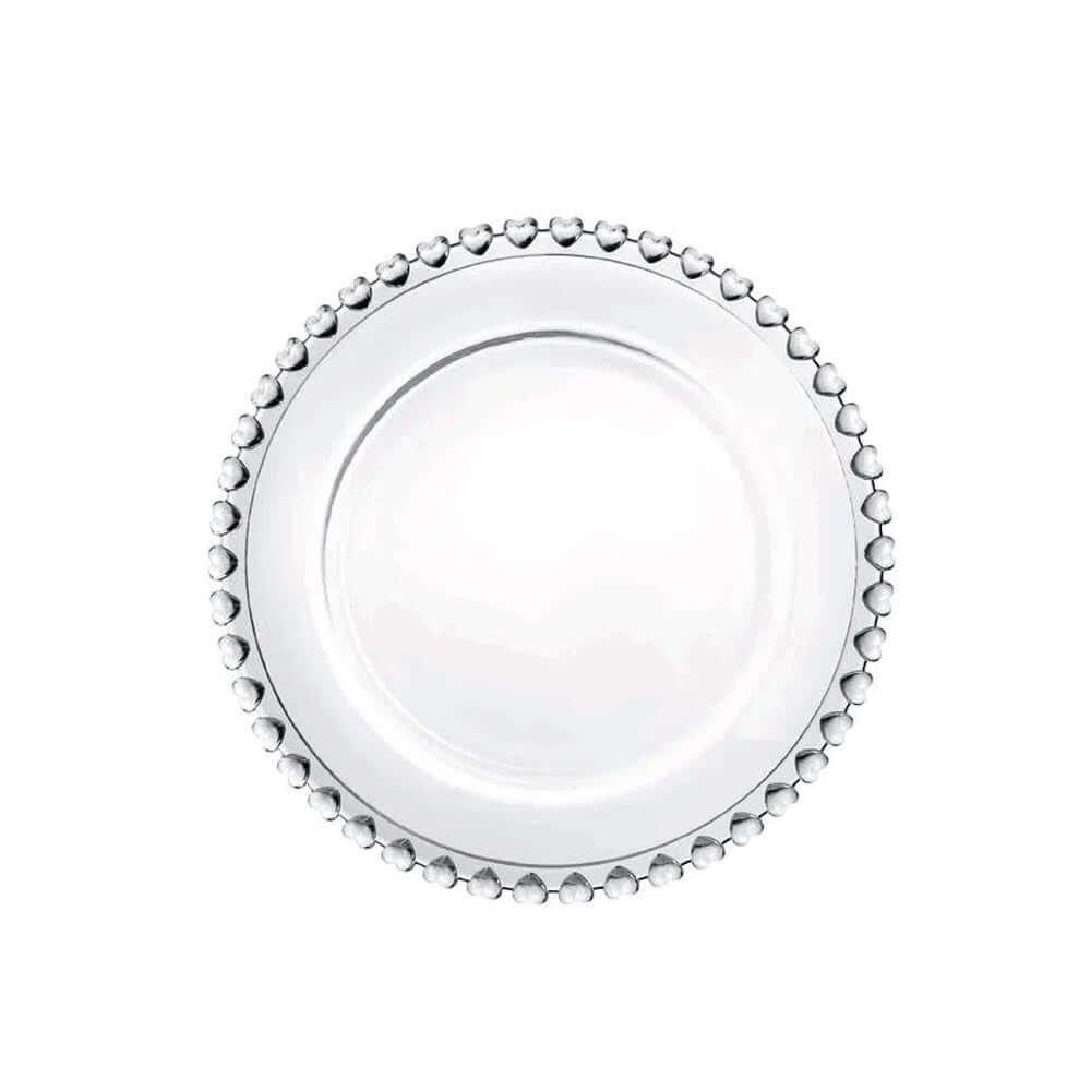 Prato p/ Sobremesa de Cristal - Lyor - Coração 20cm