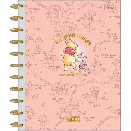 Caderno Universitário - Tilibra Connect - Tilidisco Winnie the Pooh 160 Folhas