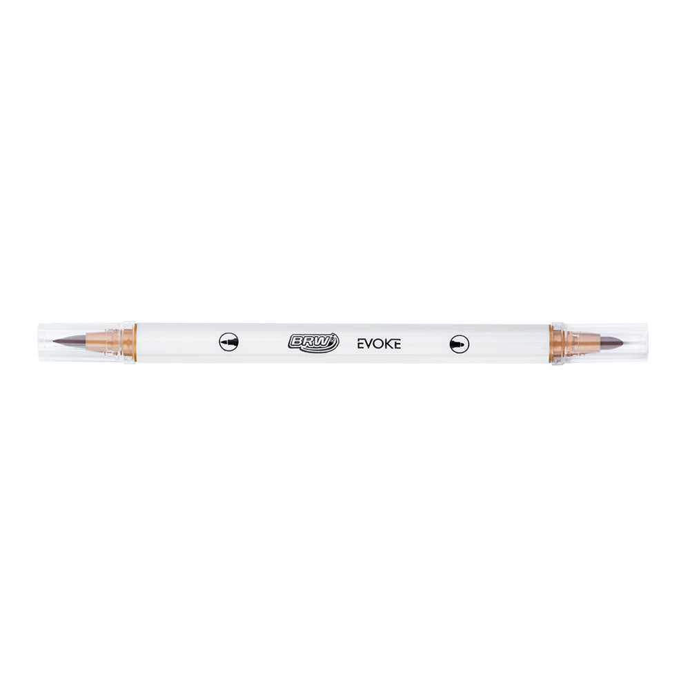 Marcador Artístico - BRW - Dual Brush Pen Metalizada 8 cores
