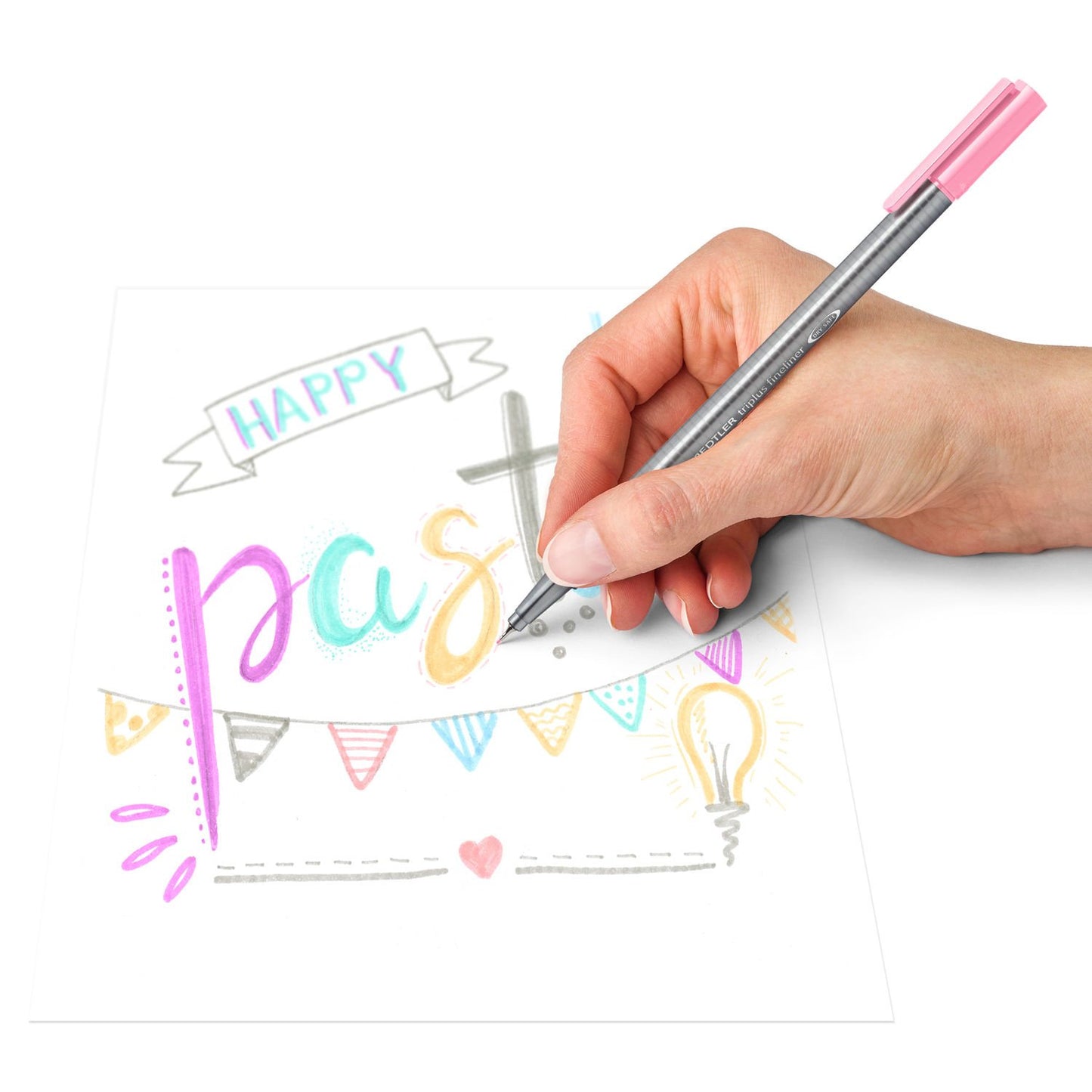 Caneta Fineliner - Staedtler - 0,3mm - 6 Cores Triplus Color Pastel