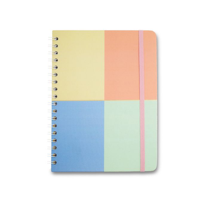 Caderno Wire-o 17x24 - Cícero - Pautado Pastel Block