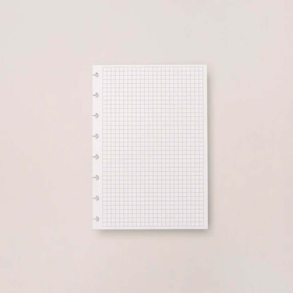 Refil Quadriculado A5 - Caderno Inteligente - 50 folhas 90g/m²
