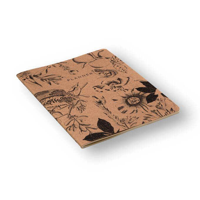 Planner Permanente Revista - Cícero - Planejamento Kraft Mensal 19x25 Botanica
