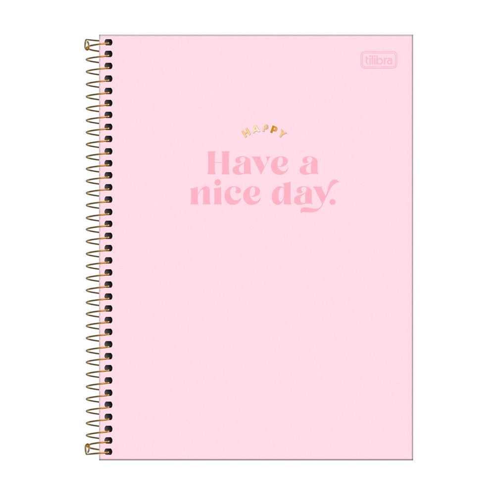 Caderno Universitário - Tilibra - Happy 10 Matérias 160 Folhas