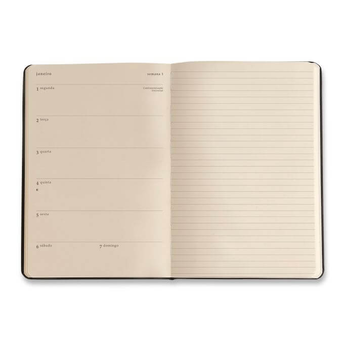 Planner 2024 - Cícero - Pássaros Semanal Anotações 14x21 Floresta Tropical Branco